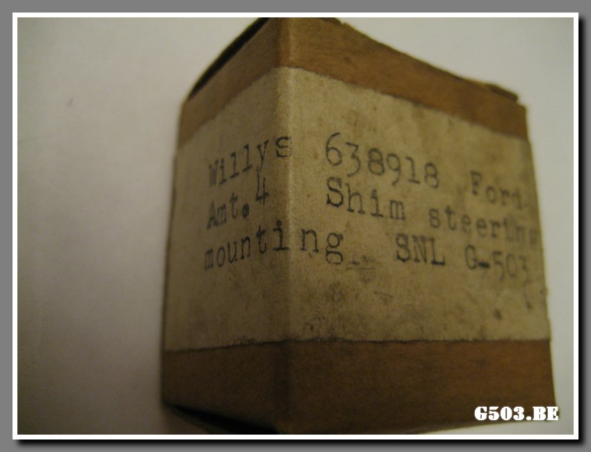 Steering Box Shims 1